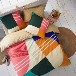 Becquet Linge de lit graphique et coloré - CRÉATION< Housse De Couette|Linge De Lit Fantaisie, Linge De Lit Brodé