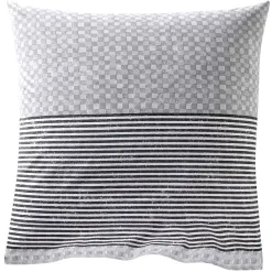 Becquet Linge de lit gris à carreaux et rayures - CRÉATION<Enfant Linge De Lit Ado, Housse De Couette|Les Matières