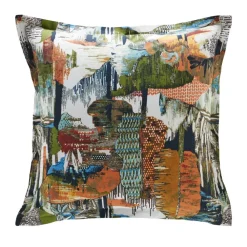 Becquet Linge de lit imprimé arbres multicolores - CRÉATION< Les Matières|Housse De Couette