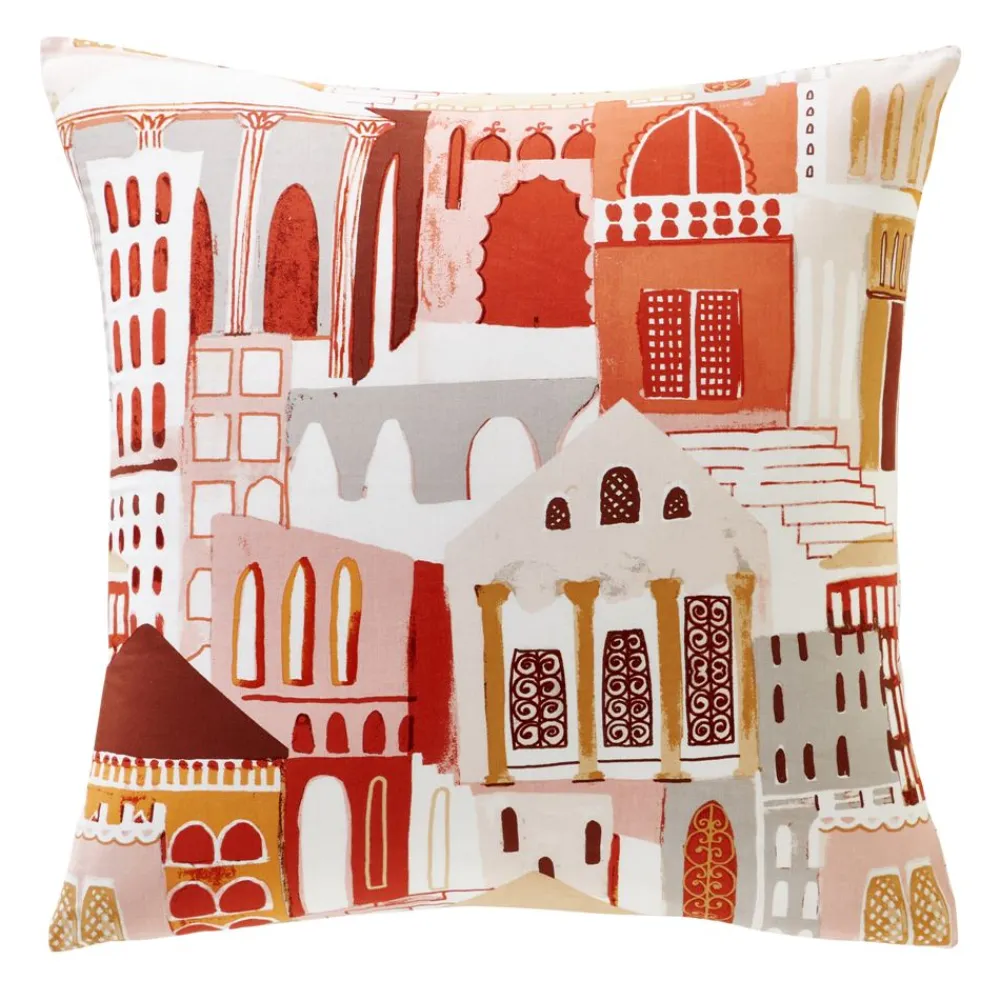 Becquet Linge de lit imprimé façades médina - CRÉATION< Housse De Couette|Linge De Lit Fantaisie, Linge De Lit Brodé