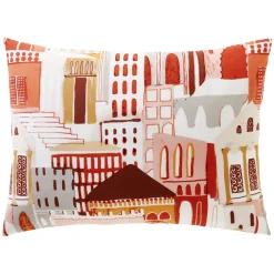 Becquet Linge de lit imprimé façades médina - CRÉATION< Housse De Couette|Linge De Lit Fantaisie, Linge De Lit Brodé