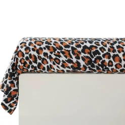 Becquet Linge de lit imprimé feuilles et motifs léopards - CRÉATION< Les Matières|Housse De Couette