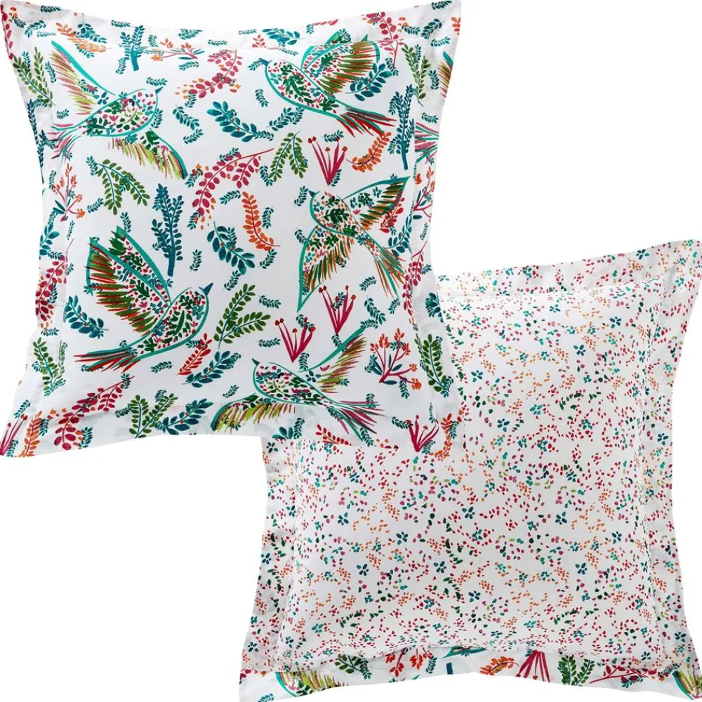 Becquet Linge de lit imprimé oiseaux - CRÉATION< Housse De Couette|Linge De Lit Fantaisie, Linge De Lit Brodé