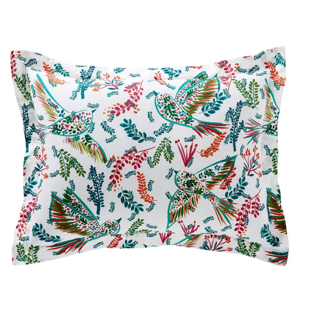Becquet Linge de lit imprimé oiseaux - CRÉATION< Housse De Couette|Linge De Lit Fantaisie, Linge De Lit Brodé
