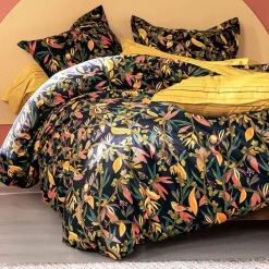 Becquet Linge de lit imprimé thème tropical - CRÉATION< Housse De Couette|Linge De Lit Fantaisie, Linge De Lit Brodé