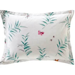 Becquet Linge de lit imprimé végétal et papillons - CRÉATION< Les Matières|Housse De Couette