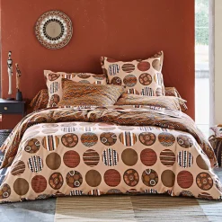 Becquet Linge de lit inspiration wax - CRÉATION< Housse De Couette|Linge De Lit Fantaisie, Linge De Lit Brodé