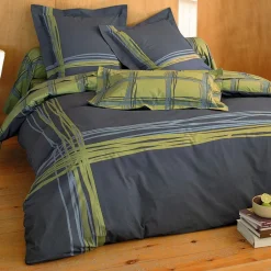 Becquet Linge de lit lignes et carreaux - CRÉATION<Enfant Linge De Lit Ado, Housse De Couette|Les Matières