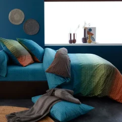 Becquet Linge de lit micromotif en dégradé - CRÉATION< Housse De Couette|Linge De Lit Fantaisie, Linge De Lit Brodé