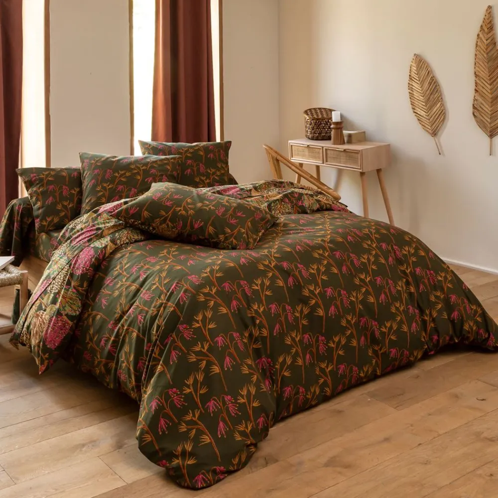 Becquet Linge de lit motif arbres - CRÉATION< Housse De Couette|Linge De Lit Fantaisie, Linge De Lit Brodé