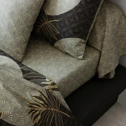 Becquet Linge de lit motif art déco - CRÉATION< Housse De Couette|Linge De Lit Fantaisie, Linge De Lit Brodé