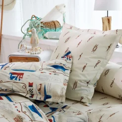 Becquet Linge de lit motif bateau< Housse De Couette|Linge De Lit Fantaisie, Linge De Lit Brodé