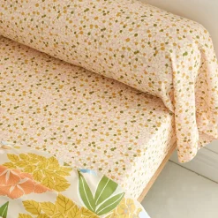 Becquet Linge de lit motif bouquet de fleurs - CRÉATION< Les Matières|Housse De Couette