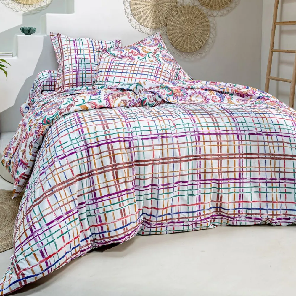 Becquet Linge de lit motif cachemire - CRÉATION< Housse De Couette|Linge De Lit Fantaisie, Linge De Lit Brodé