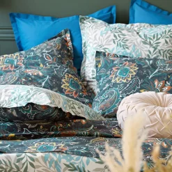 Becquet Linge de lit motif cachemire - CRÉATION< Housse De Couette|Linge De Lit Fantaisie, Linge De Lit Brodé