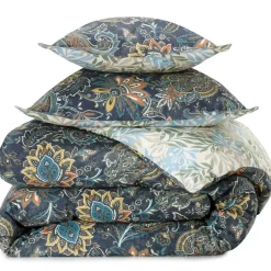 Becquet Linge de lit motif cachemire - CRÉATION< Housse De Couette|Linge De Lit Fantaisie, Linge De Lit Brodé