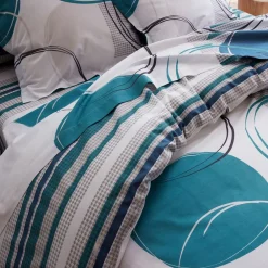 Becquet Linge de lit motif cercles et rayures - CRÉATION<Enfant Linge De Lit Ado, Housse De Couette|Les Matières