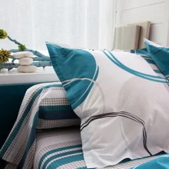 Becquet Linge de lit motif cercles et rayures - CRÉATION<Enfant Linge De Lit Ado, Housse De Couette|Les Matières