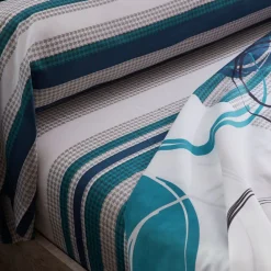 Becquet Linge de lit motif cercles et rayures - CRÉATION<Enfant Linge De Lit Ado, Housse De Couette|Les Matières