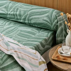 Becquet Linge de lit motif coquillages stylisés - CRÉATION< Housse De Couette|Linge De Lit Fantaisie, Linge De Lit Brodé