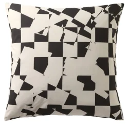 Becquet Linge de lit motif damiers - CRÉATION< Housse De Couette|Linge De Lit Fantaisie, Linge De Lit Brodé