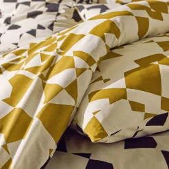 Becquet Linge de lit motif damiers - CRÉATION< Housse De Couette|Linge De Lit Fantaisie, Linge De Lit Brodé