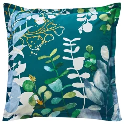 Becquet Linge de lit motif eucalyptus - CRÉATION< Housse De Couette|Linge De Lit Fantaisie, Linge De Lit Brodé
