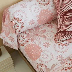 Becquet Linge de lit motif exotique - CRÉATION< Housse De Couette|Linge De Lit Fantaisie, Linge De Lit Brodé