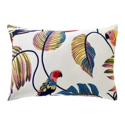 Becquet Linge de lit motif exotique - CRÉATION< Housse De Couette|Linge De Lit Fantaisie, Linge De Lit Brodé