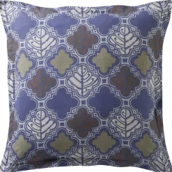 Becquet Linge de lit motif feuilles géométriques - CRÉATION< Housse De Couette|Linge De Lit Fantaisie, Linge De Lit Brodé