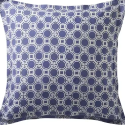 Becquet Linge de lit motif feuilles géométriques - CRÉATION< Housse De Couette|Linge De Lit Fantaisie, Linge De Lit Brodé