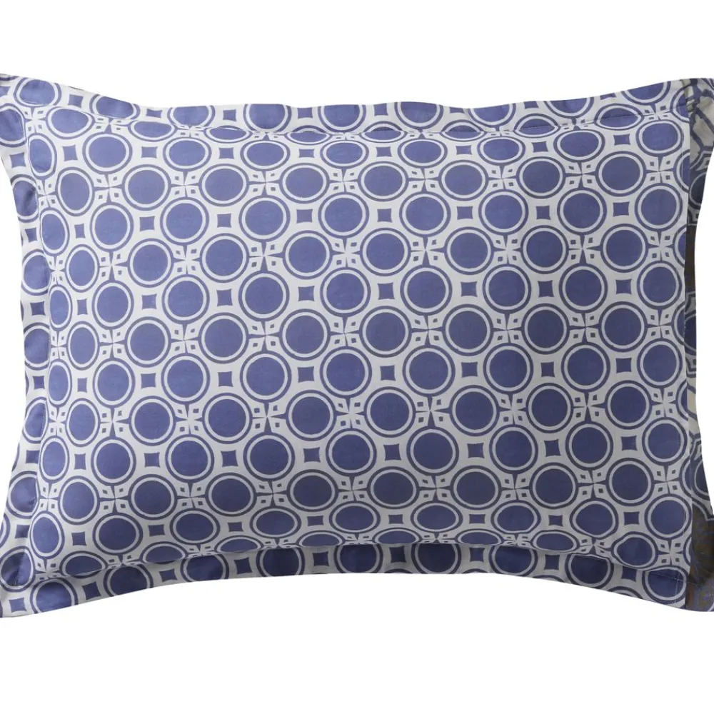 Becquet Linge de lit motif feuilles géométriques - CRÉATION< Housse De Couette|Linge De Lit Fantaisie, Linge De Lit Brodé