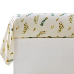 Becquet Linge de lit motif feuillage - CRÉATION< Housse De Couette|Linge De Lit Fantaisie, Linge De Lit Brodé
