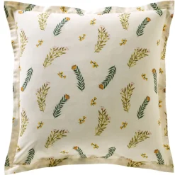 Becquet Linge de lit motif feuillage - CRÉATION< Housse De Couette|Linge De Lit Fantaisie, Linge De Lit Brodé
