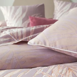 Becquet Linge de lit motif feuillage géant - CRÉATION< Housse De Couette|Linge De Lit Fantaisie, Linge De Lit Brodé