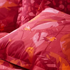 Becquet Linge de lit motif feuilles et oiseaux - CRÉATION< Housse De Couette|Linge De Lit Fantaisie, Linge De Lit Brodé