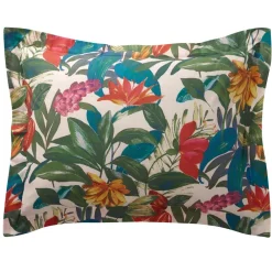 Becquet Linge de lit motif fleurs et fruits exotiques - CRÉATION< Housse De Couette|Linge De Lit Fantaisie, Linge De Lit Brodé