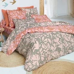 Becquet Linge de lit motif fleurs - CRÉATION< Housse De Couette|Linge De Lit Fantaisie, Linge De Lit Brodé