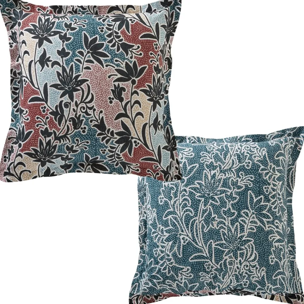 Becquet Linge de lit motif fleurs noires - CRÉATION< Les Matières|Housse De Couette