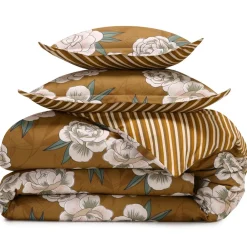 Becquet Linge de lit motif fleurs japonaises - CRÉATION< Housse De Couette|Linge De Lit Fantaisie, Linge De Lit Brodé