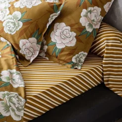 Becquet Linge de lit motif fleurs japonaises - CRÉATION< Housse De Couette|Linge De Lit Fantaisie, Linge De Lit Brodé