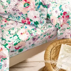 Becquet Linge de lit motif floral - CRÉATION< Housse De Couette|Linge De Lit Fantaisie, Linge De Lit Brodé
