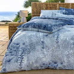 Becquet Linge de lit motif fonds sous-marins - CRÉATION< Housse De Couette|Linge De Lit Fantaisie, Linge De Lit Brodé