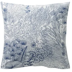 Becquet Linge de lit motif fonds sous-marins - CRÉATION< Housse De Couette|Linge De Lit Fantaisie, Linge De Lit Brodé