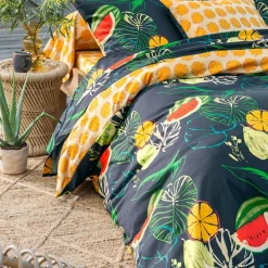 Becquet Linge de lit motif fruits - CRÉATION< Housse De Couette