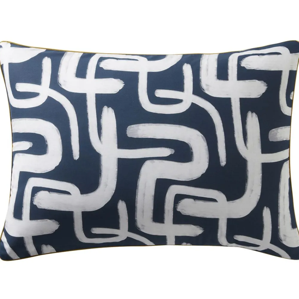 Becquet Linge de lit motif géométrique - CRÉATION< Les Matières|Housse De Couette
