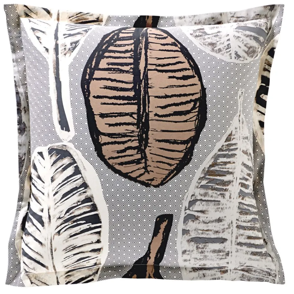 Becquet Linge de lit motif grains de café - CRÉATION< Les Matières|Housse De Couette