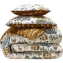 Becquet Linge de lit motif herbes et roseaux - CRÉATION< Housse De Couette|Linge De Lit Fantaisie, Linge De Lit Brodé
