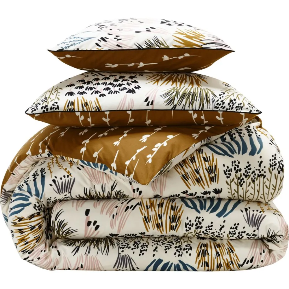 Becquet Linge de lit motif herbes et roseaux - CRÉATION< Housse De Couette|Linge De Lit Fantaisie, Linge De Lit Brodé