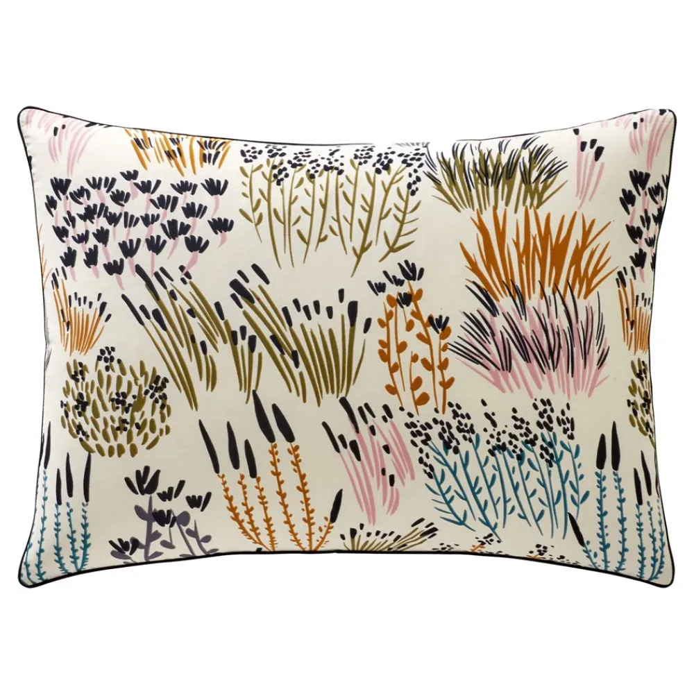 Becquet Linge de lit motif herbes et roseaux - CRÉATION< Housse De Couette|Linge De Lit Fantaisie, Linge De Lit Brodé